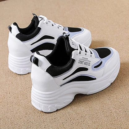 Dad Shoes Women 2026 Spring and Autumn Thick soled Height Increasing Versatile Interior Height Increasing Casual Sports Shoes