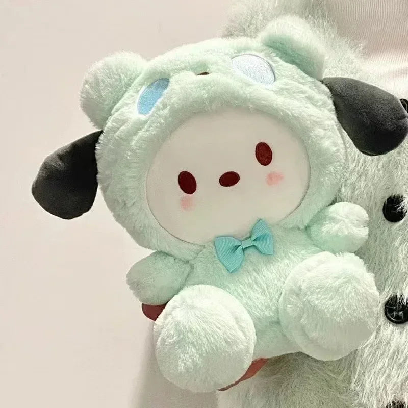*New Kawaii 25cm Sanrio Plush Toy Jade Dog Kuromi Dressing Doll Doll Plush Toy Stuffed Animal Patung Dolls Birthday Gift