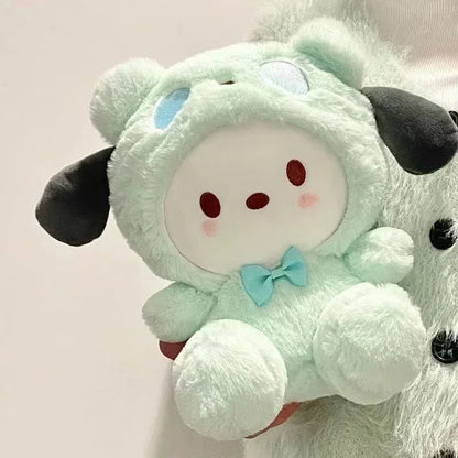 *New Kawaii 25cm Sanrio Plush Toy Jade Dog Kuromi Dressing Doll Doll Plush Toy Stuffed Animal Patung Dolls Birthday Gift