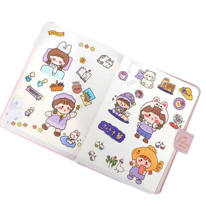 10/20/50Pcs Cute Cartoon Patterns PVC Stickers Waterproof DIY Notebook Decoration Scrapbook Decor Transparent