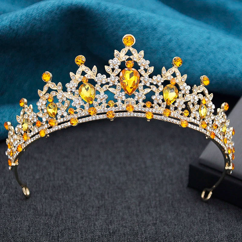 15 Colors Princess Crown Bridal Tiaras and Crowns for Girls Prom Birthday Wedding Hair Jewelry Party Head Accessories