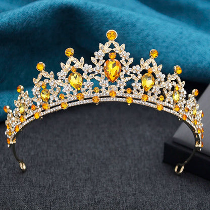 15 Colors Princess Crown Bridal Tiaras and Crowns for Girls Prom Birthday Wedding Hair Jewelry Party Head Accessories