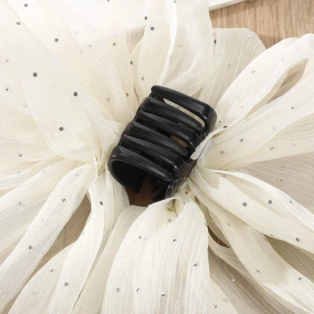Large Bow Claw Clip New Hairpin for Women Sweet Ponytail Hair Crabs Hair Clip Girls Ribbon Non-slip Hair Accessories
