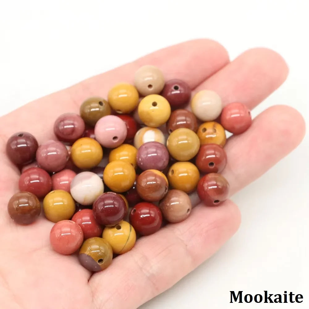 4 6 8 10mm Natural Black Tourmaline Beads Round Smooth Loose Stone Bead For Jewelry Making Diy Bracelet Necklace Accessories