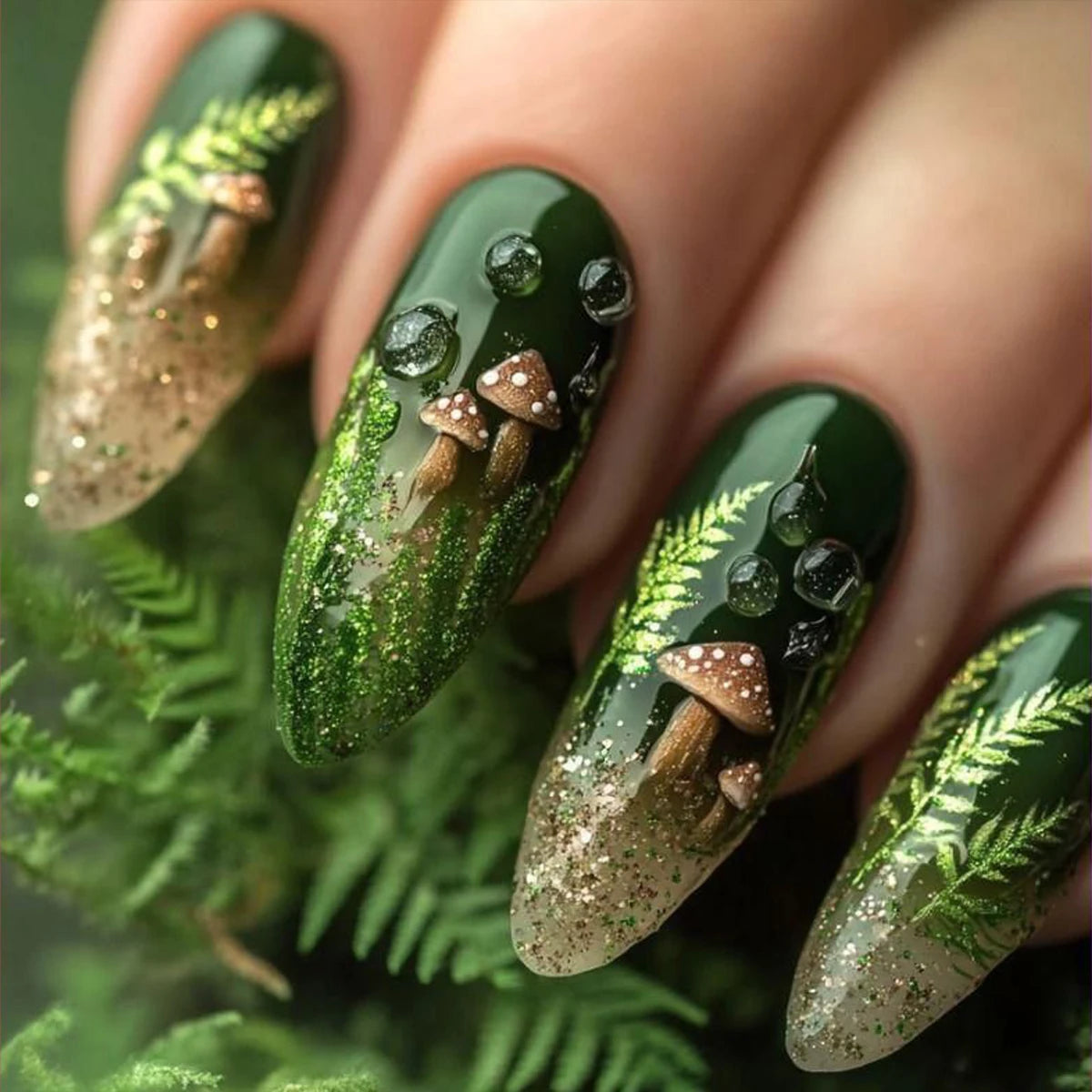French Tip Press on Nails Long Coffin False Nails Press ons Acrylic Glue on Nails Full Cover False Nails Wearable Fake Nails Set