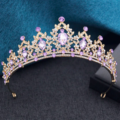 15 Colors Princess Crown Bridal Tiaras and Crowns for Girls Prom Birthday Wedding Hair Jewelry Party Head Accessories