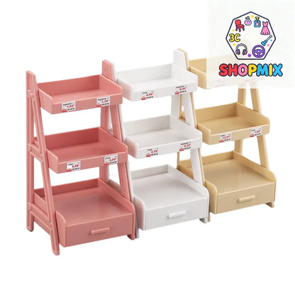 1:12 Dollhouse Miniature Plant Flower Stand Shelf Bookshelf Display Rack Furniture Fairy Garden Tool Storage Rack Model Toy