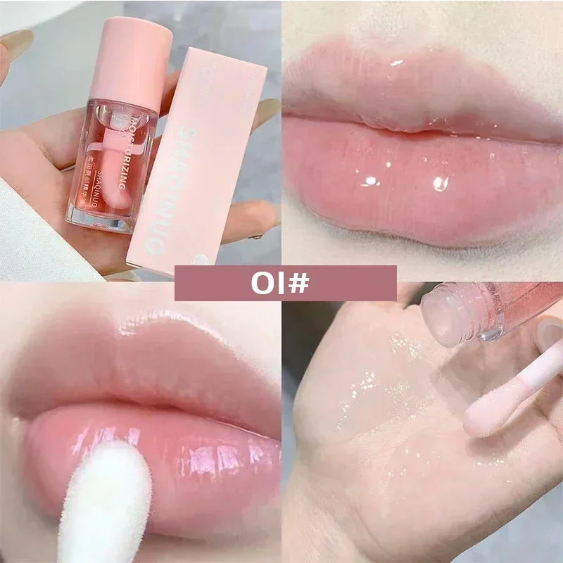 Make Up Korean Beauty Cosmetics Lip Ink Gloss Lips Moisturizer Jelly Lipstick Bright Oil Moisturizing Balm Big Lip Brush