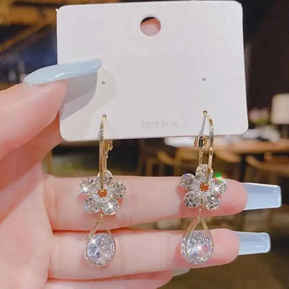 925 Silver Needle Korean Fashion Long Chain Tassel Earrings For Women Metal Earing Jewelry 2026 Trending Women's Drop Earrings