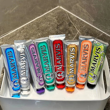 Marvis Whitening Healtmint Freshen Breath Toothpaste Italy Original 75ml Remove Smoke Stains Yellowing Toothpaste Teeth Whitenin