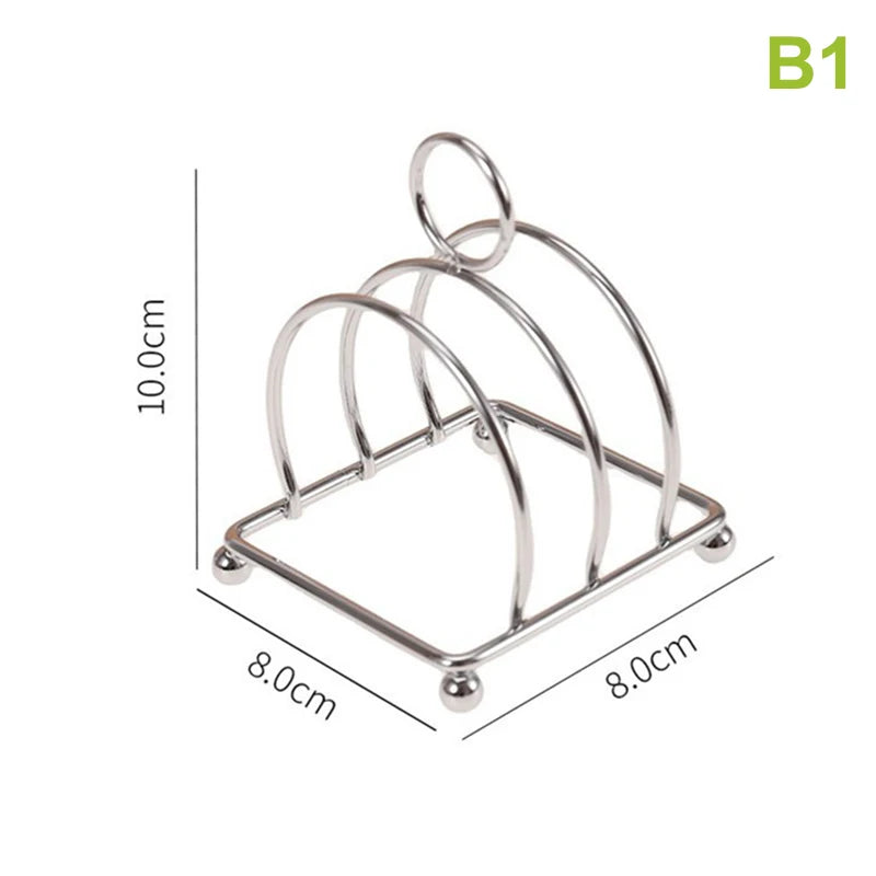 1Pcs Stainless Steel Cooking Rack Versatile Use as Toast Stand Bread Rack Baking Grid Pizza Plate Grill Pot Air Fryer Accessory