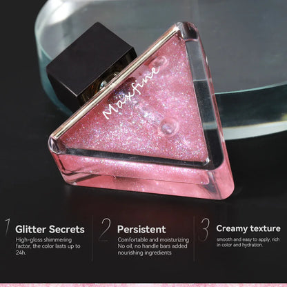 Dudu Lip Jelly Lip Gloss Pearl with Sparkling Glass Lipstick Water Light Film Forming Lip Gloss Lip Gloss Repairing Lip Patterns