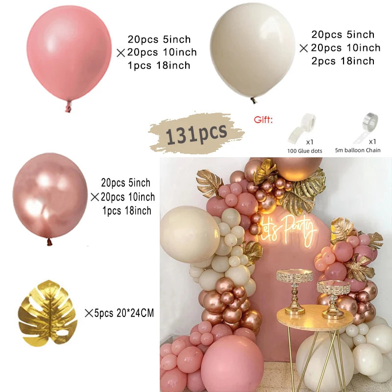 Beige Cream White Boho Balloon Garland Arch Kit Sand White Engagement Wedding Birthday Party Baby Shower Decoration Balloons