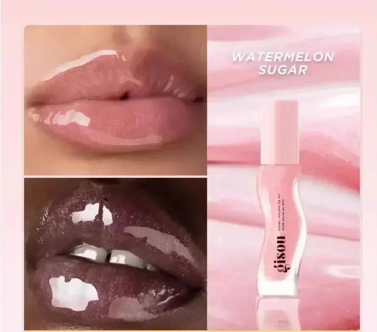 Gisou Watermelon Strawberry Essence Reduce Lip Line Gloss Easy To Carry Makeup Care Remove Dead Skin  Lip Oil Honey Nourish Hair
