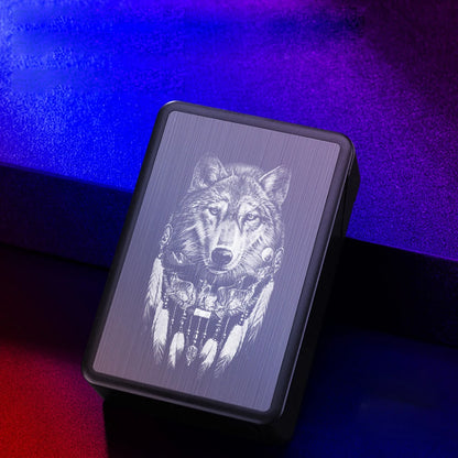 Hold 20 Cigarettes Case Individuality Pattern ABS Automatic Cover Cigarette Case Anti Pressure Waterproof Box