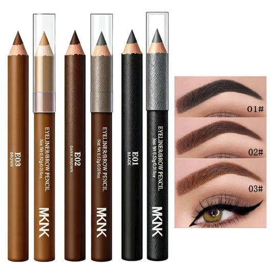 Professional Multi-Function Wooden Makeup Pencil Waterproof For Eyebrows & Eyeliner  All-in-One Precision Tip Long Wear Cosmetic