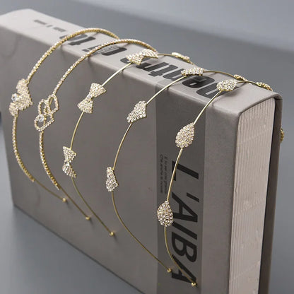 2024 New Fashion Multiple Styles Luxurious All-match Rhinestones Hairbands Headband  for Women Girl Hair Accessories Headwear