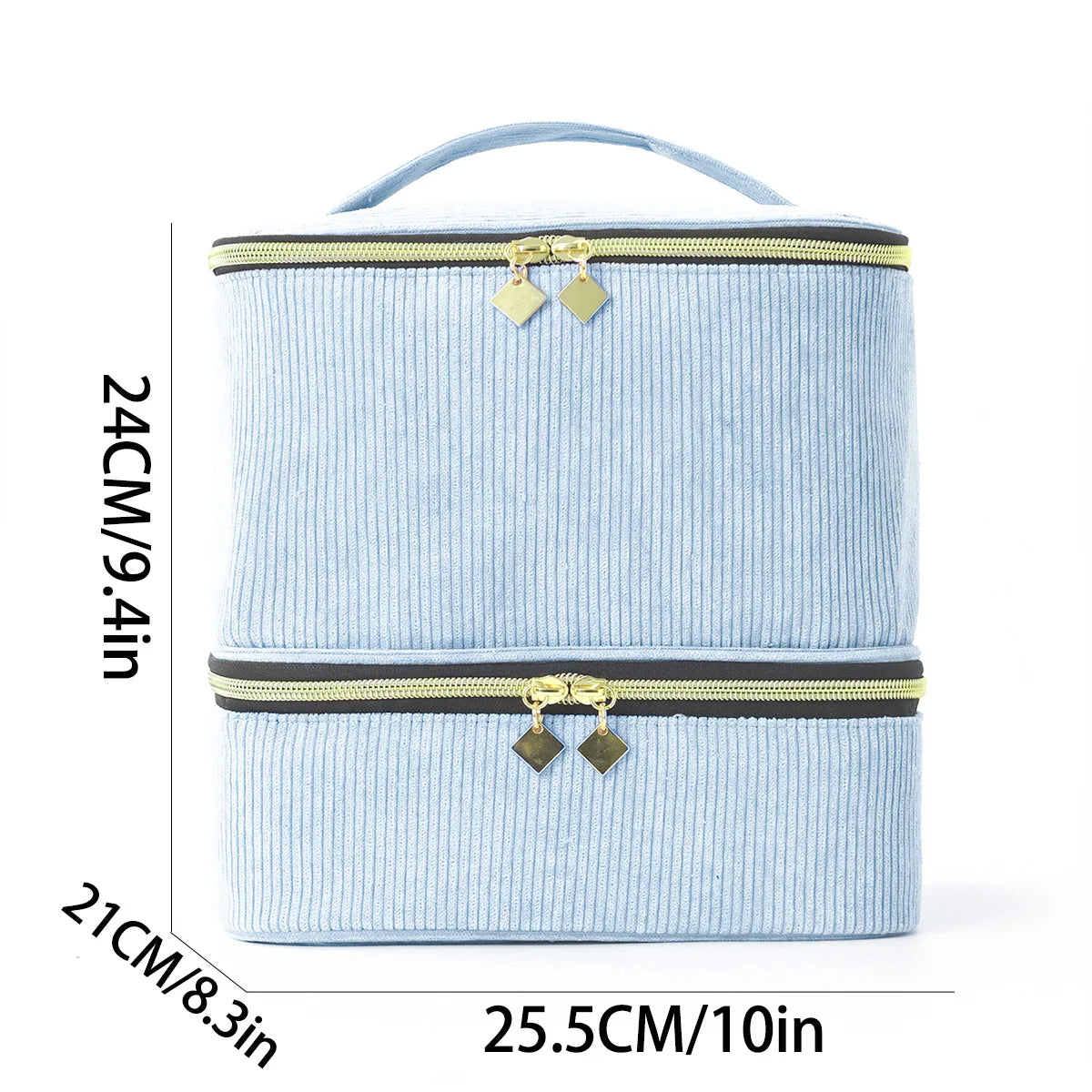 Nail Polish Storage Bag Essential Oil Bag Portable Cosmetic Nail Care Kit Nail Care Tool Storage Box Double Layer 30 Compartment