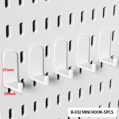 Office Desktop Pegboard With Storage Boxes, Large - Capacity Drawers, And Free - Combination Design.