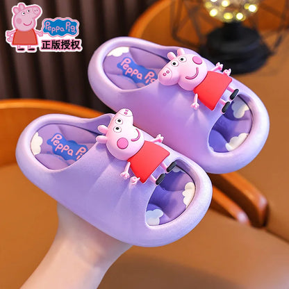 Peppa Pig Summer Girls' Sandals 2025 New style Non slip Indoor Bathing Slippers for Children at Home