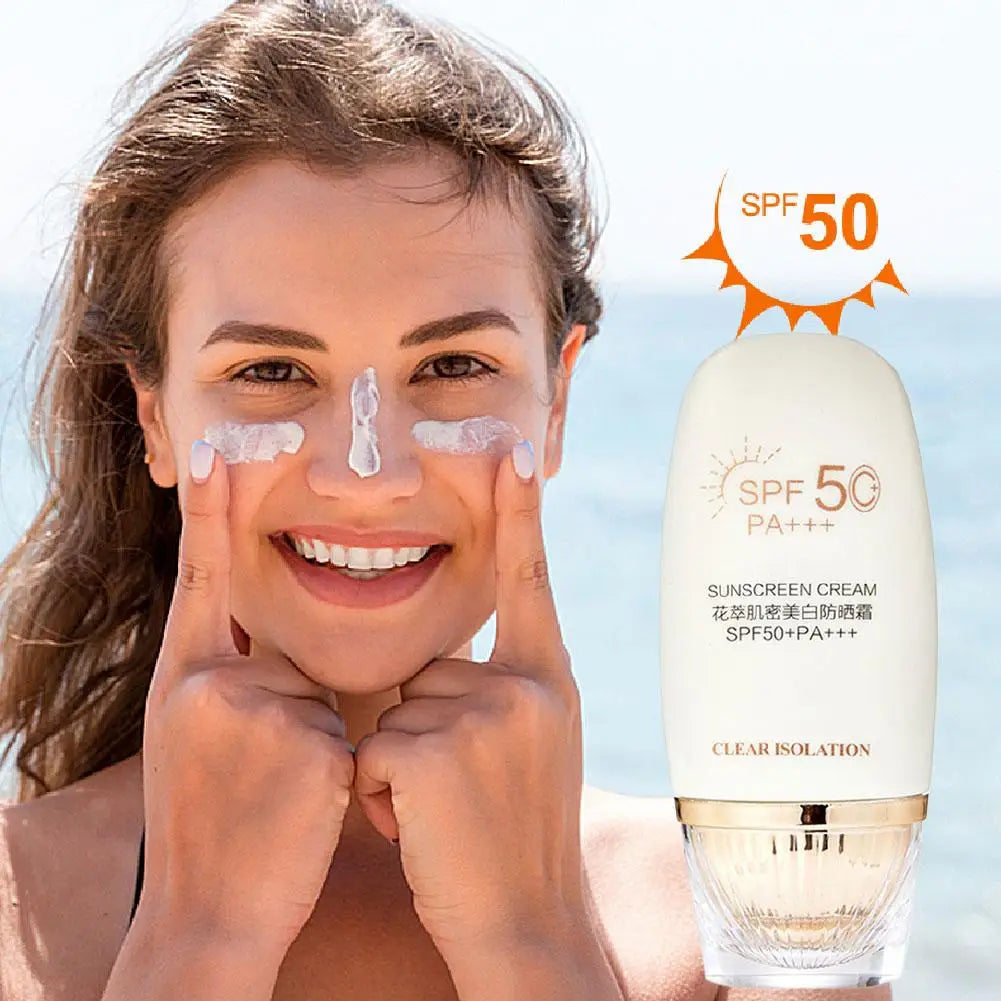 50g Screen Spf50+ Screen Lotion Body Skin Cream Skin Moisturizing Body Oil-control Protective Care Face Cr G3g0