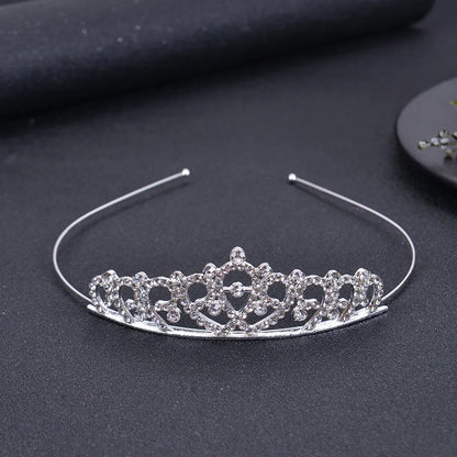 Exquisite Princess Crystal Tiara Crown Headband Children Girls Love Bride Prom Wedding Party Accessories Jewelry Gifts New