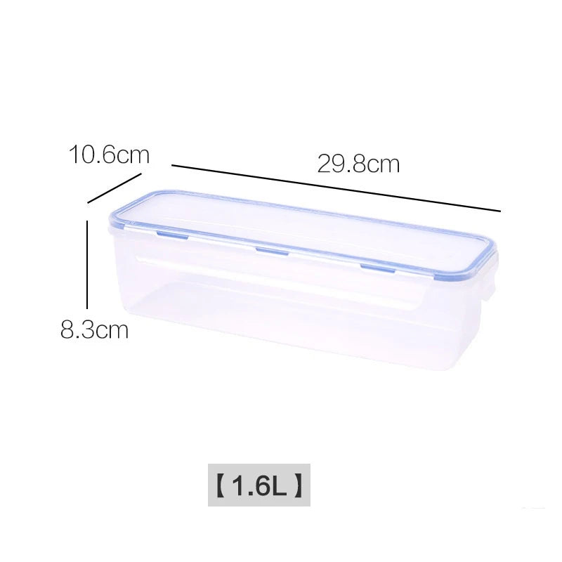 Plastic Bread Storage Box Airtight Food Storage Container Sandwich Bread Keeper With Lid Loaf Bread Container Kitchen Organizer