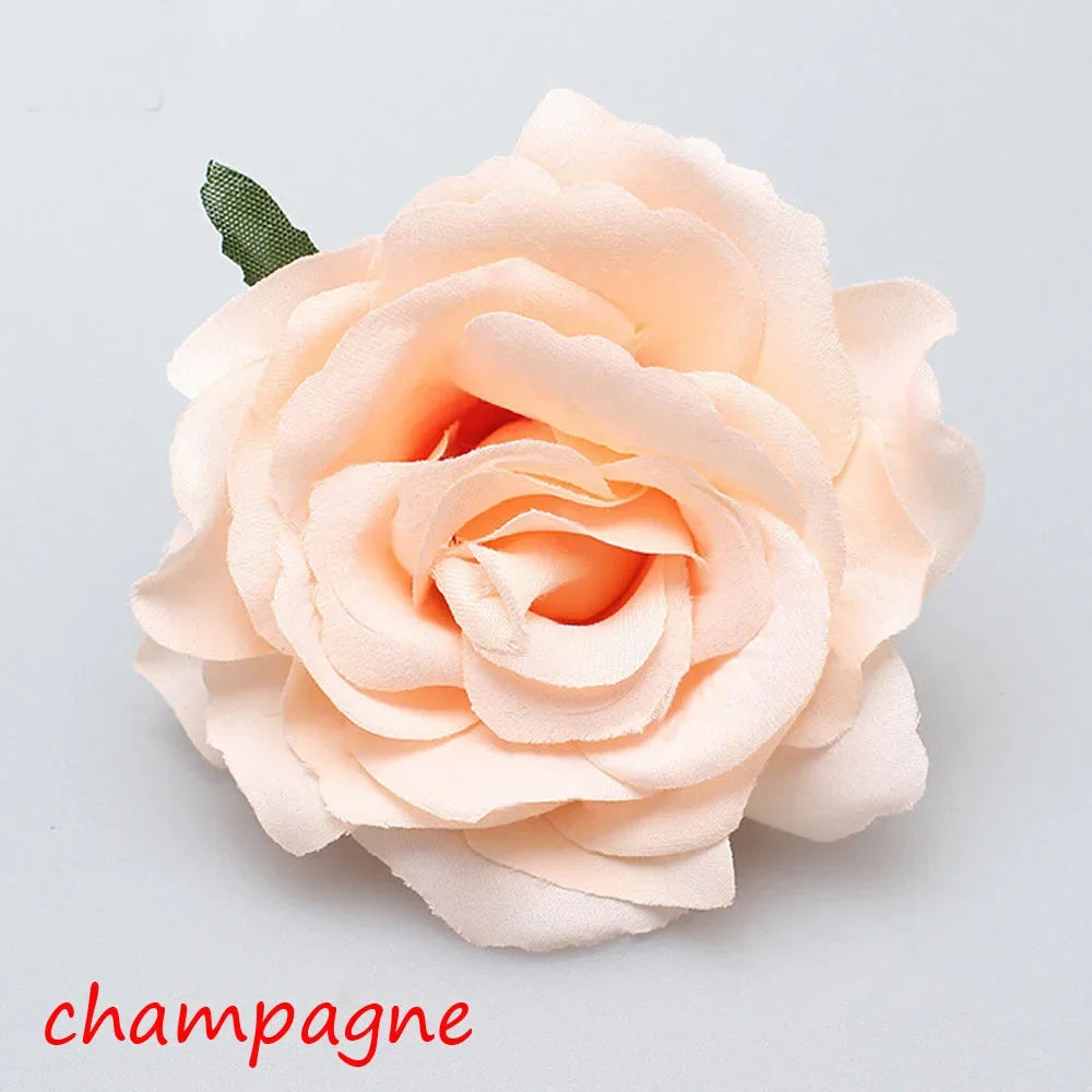 Fashion Festival Elegant Bridesmaid Hair Jewelry Bridal Flower Hair Clip Double Rose Hairpin Wedding Accessories