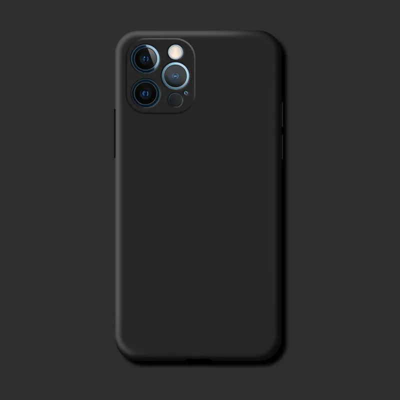 Original Soft Silicone Phone Case For iPhone 14 13 11 12 15 Pro Max Mini X XR XS 7 8 Plus SE 2020 Shockproof Back Cover Cases