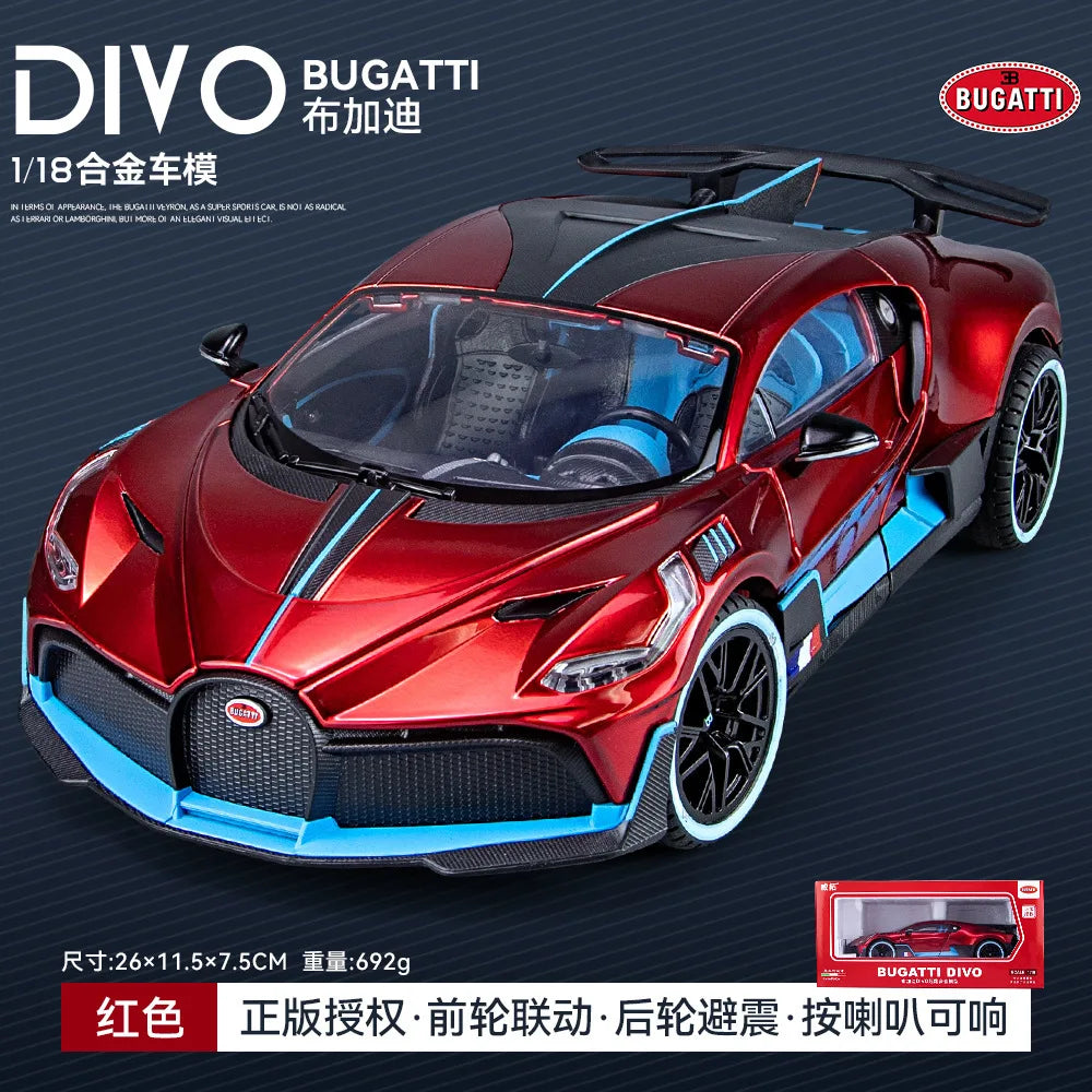 1:18 Scale Luxury Alloy Car Model Fashionable Collectible Vehicle Decoration Blind Box Non-Remote Control Toy from Mainland Chin