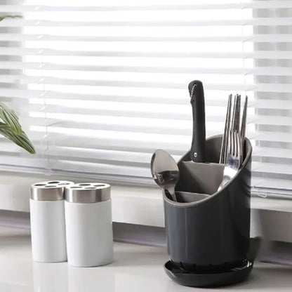 1pc Cutlery Storage Holder Plastic Drainer Drain Containers Drying Rack Tableware Table Knife Spoon Fork Container Kitchen Tool