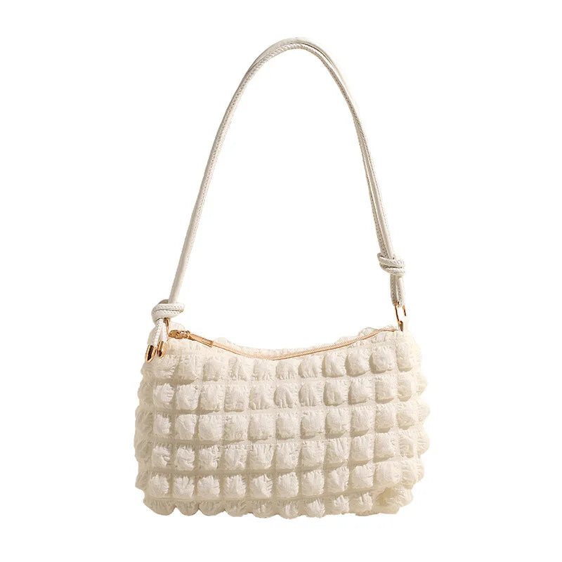 Fashion Vintage Women Subaxillary Bag Texture Shoulder Crossbody Bags Retro Female Shopping Underarm Handbag Totes