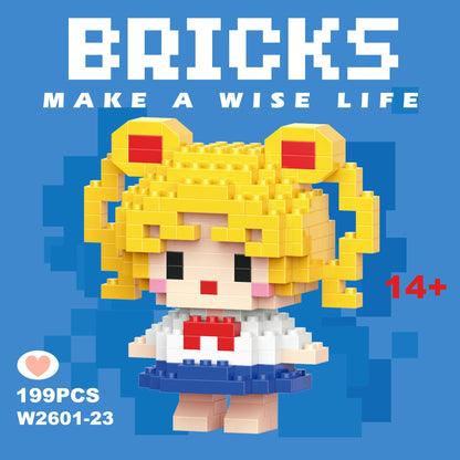Disney 108 style Stitch LinaBell StellaLou Building Blocks Princess Cartoon Figrues Bricks Children's Assembly Toys Model Gift