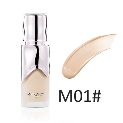 Mack Andy Matte Finish Liquid Foundation - Oil-Control, Waterproof, Full Coverage Concealer for All Skin Tones