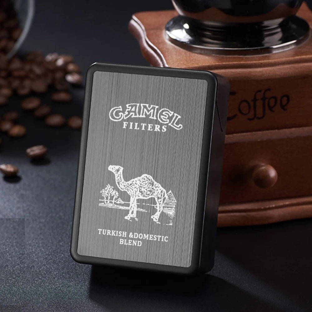 Hold 20 Cigarettes Case Individuality Pattern ABS Automatic Cover Cigarette Case Anti Pressure Waterproof Box