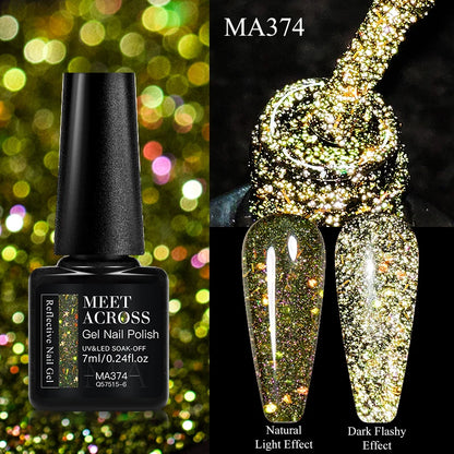 7ml Red Series Cat Magnetic Gel Nail Polish Sparkle Glitter Semi Permanent Nail Art UV Gel Varnish Manicure For Valentines Nails