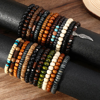 10/20/30/50Pcs/Lot Fashion Retro Elastic Men Women Bracelets Stackable Party Jewelry Gifts Randomly Shipped