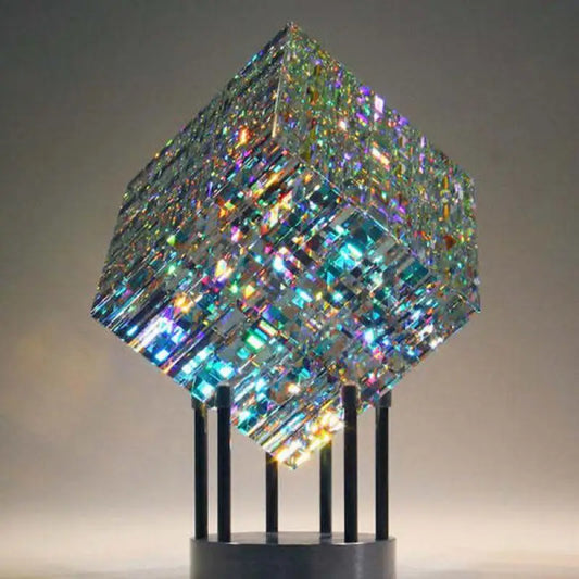 Colorful Prism Sun Catcher Cube Glass Colorful Magic Desktop Decoration