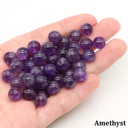 4 6 8 10mm Natural Black Tourmaline Beads Round Smooth Loose Stone Bead For Jewelry Making Diy Bracelet Necklace Accessories