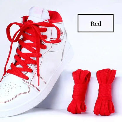 1 pair flat shoes Solid color shoelaces Canvas shoes sports and leisure shoelaces length 100/120/140/160/180cm Shoe accessories