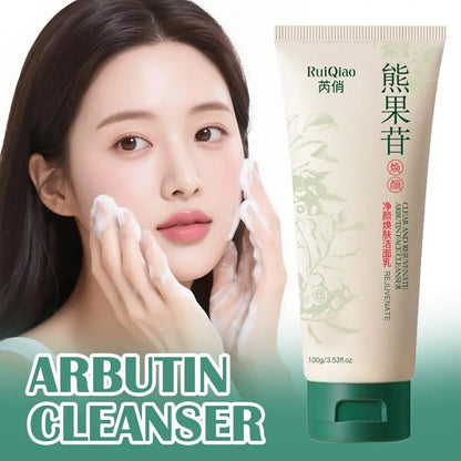 Arbutin Facial Cleanser Deep Cleaning Pore Shrinkage Care Whitening Moisturizing Face Skin Cleansing Oil Control K5Y2