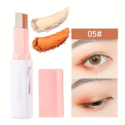 2 in 1 Pearly Highlighter Eyeshadow Stick Glitter Eyeshadow Eyeliner Stick Eyes Makeup Cosmetics Make Up Waterproof Long Lasting