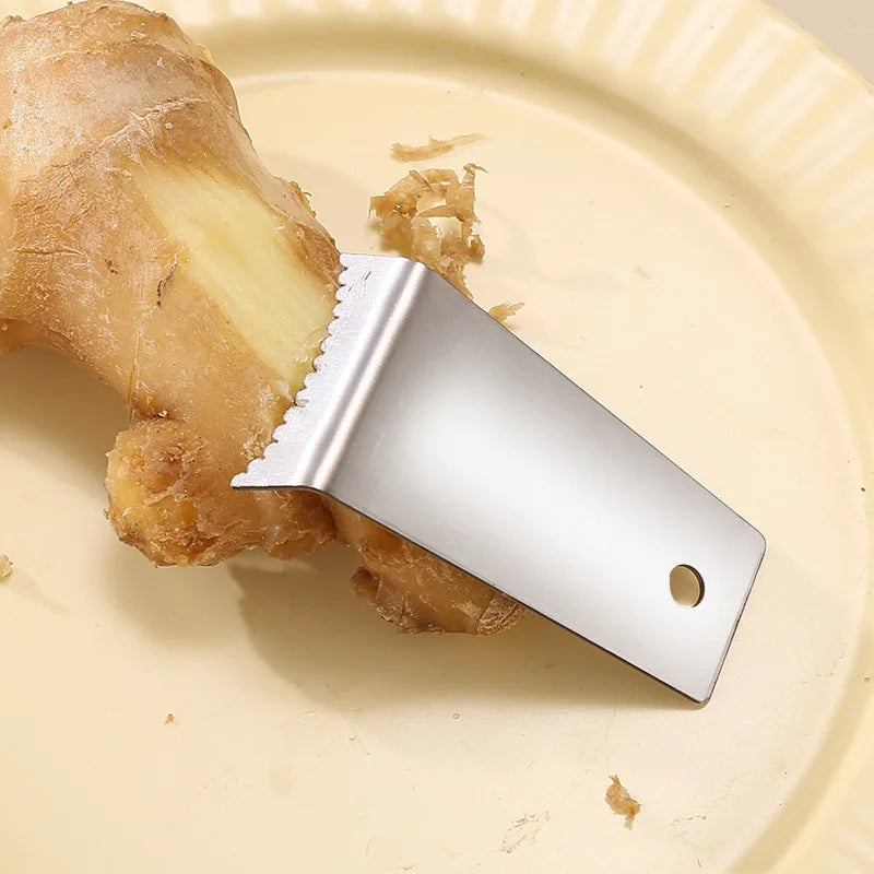 1pc Ginger Peeler Efficient and Clean Peeling Tool Durable Rust-Resistant Kitchen Utensil Ideal for Peeling Garlic Potatoes Taro