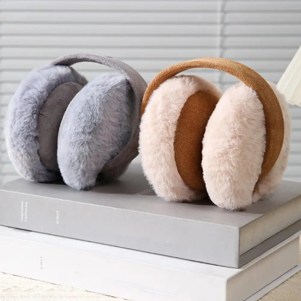 2024 Winter Women Earmuffs Folding Winter Warm Earmuffs Fashion Solid Color Earflap Outdoor Cold Plush Ear Warmer