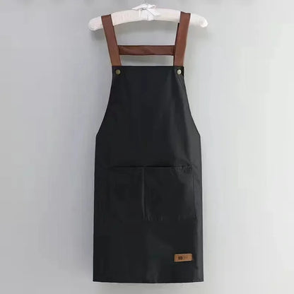 Kitchen Household waterproof and antifouling large pocket hotel restaurant coffee shop food Western pastry work clothes apron
