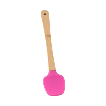 Pastry Heat Resistant Non-stick Silicone Kicthen Utensils Wooden Handle Brush Cake Scraper Baking Tools Spatula
