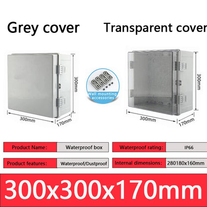 IP66 ABS plastic PC enclosure with hinge latch lock outdoor distribution box waterproof electrical junction box instrument box