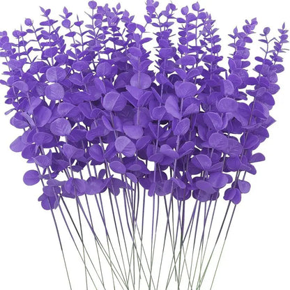 Artificial Eucalyptus Leaves branch Hotsale Holiday Party christmas Diy gift Home Vase Wedding bridal bouquet  Accessories decor