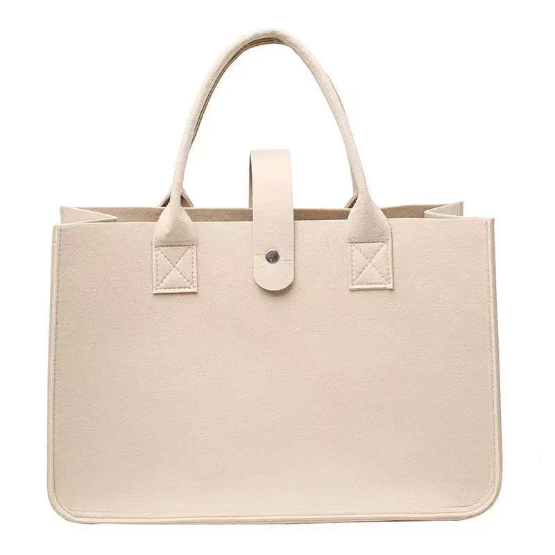 New Fashion Women Bag Felt Cloth HandBag Female Large Capacity Totes Ladies Solid Color Travel Shopping Bags Purses bolso mujer