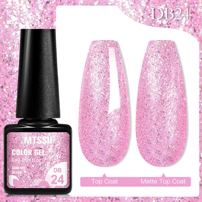 Mtssii 6ML Chocolate Color Gel Nail Polish Brown Semi Permanent UV Gel Autumn Winter Popular Soak Off Nail Art Gel Varnishes